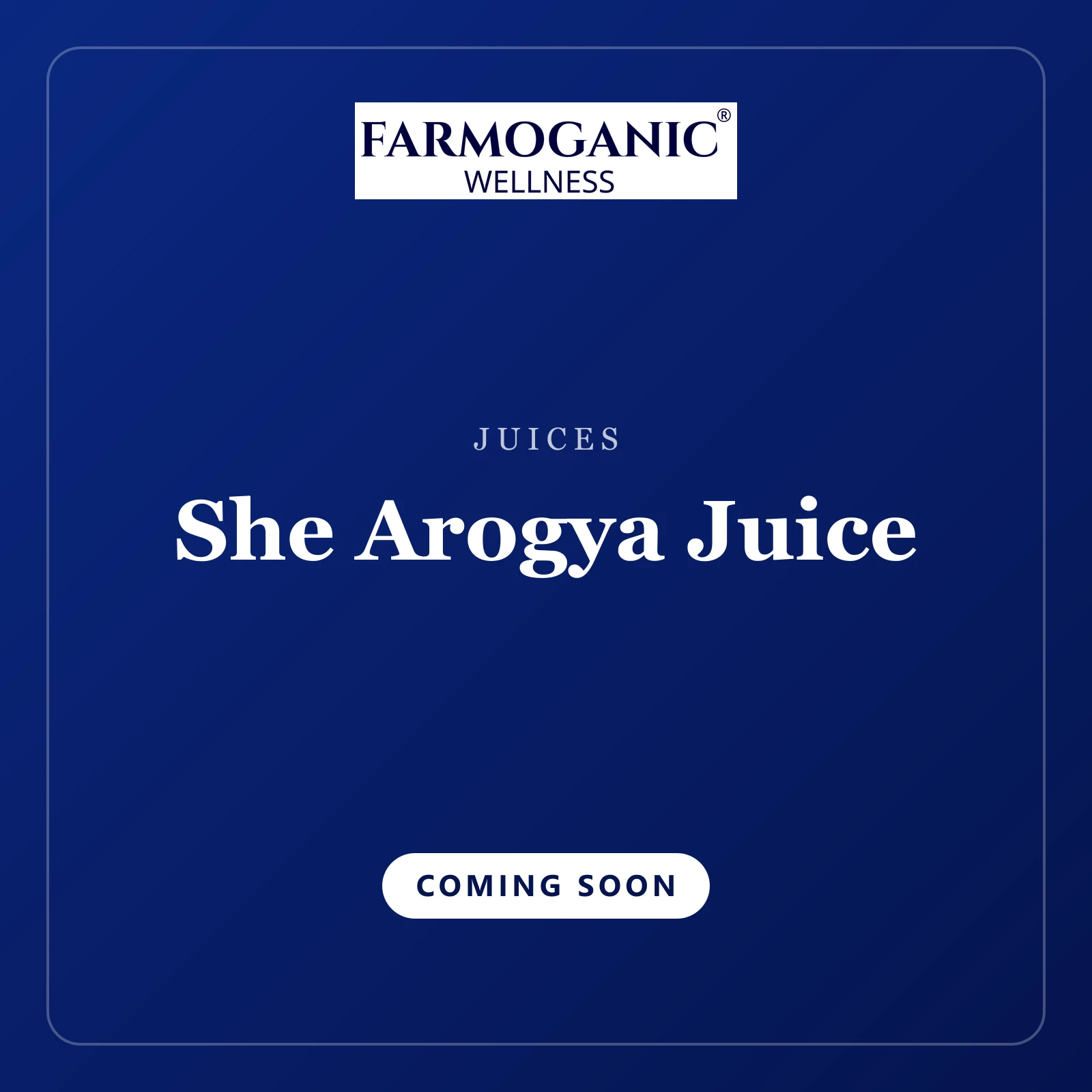 She Arogya Juice — coming soon